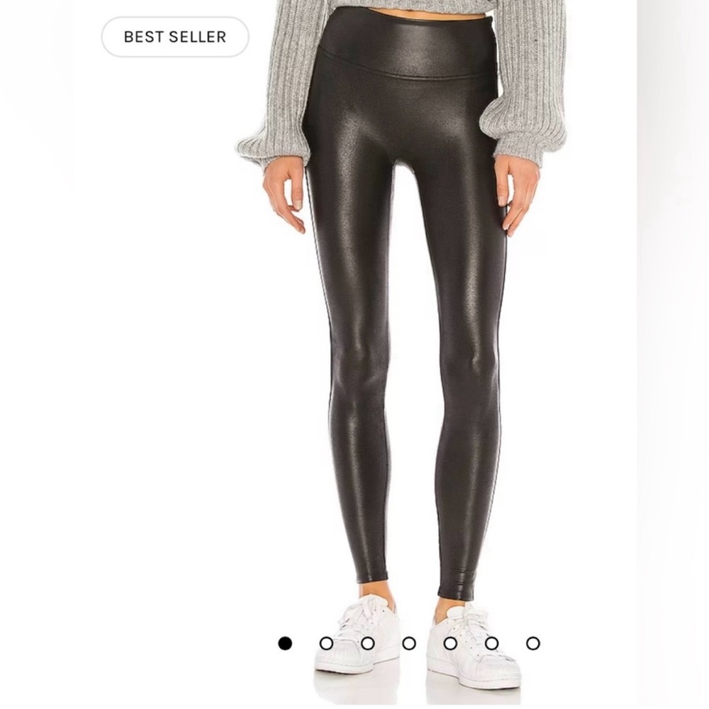 Spanx Black Faux Leather leggings